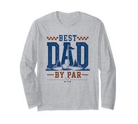Best Dad by par Golfing Father Golfer Design Manche Longue