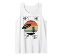 Best Dad by par Vintage Sunset Disc Golf Meme Fête des Pères Débardeur