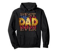 Best Dad Ever American Flag for Men Father's Day USA Flag Sweat à Capuche