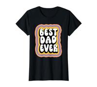 Best Dad Ever Groovy Style Daddy Funny Fathers Day T-Shirt Graphique avec Valeur
