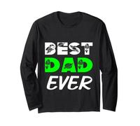 Best Dad Ever Space Astronaute Lover Fête des pères Papa Papa Papa Manche Longue