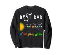 Best Dad in The Solar System Funny Science Père Galaxy Fun Sweatshirt