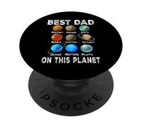 Best Dad on This Planet for Daddy Funny Fathers Day PopSockets PopGrip Adhésif