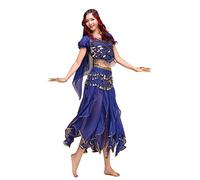 Best Dance pour femme Belly Dance Costume brillant cloches Top Phnom Penh Suit