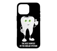 Best Dentist in The Molar System Funny Tooth Pun Joke Citation Coque pour iPhone 16 Pro Max