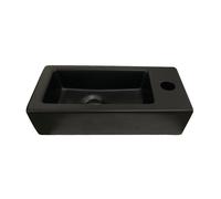 Best Design Farnetta lave-mains Droit 37x18x9cm noir mat 4006070