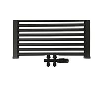 Best Design Nero-Luxe ensemble de raccordement de radiateur universel milieu en bas droit noir mat 4009880