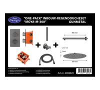 Best Design One Pack douche à l'italienne Moya M 300 Gunmetal 4008820