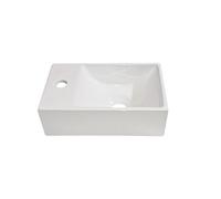 Best Design Wonder lave-mains 29x18x9.5cm 1 trou de robinet à gauche céramique blanc 3875090