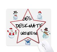 Best Deskmate Universe Graduation Season Christmas Snowman Family Star Mouse Pad