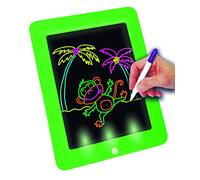 Best Direct Fantastic Pad Original Comme vu à la TV Tableau d'écriture LCD électronique, Ardoise Magique Effaçable Magnétique Jouet éducatif 3 ans Tablette Dessin Graphique Lumineuse Vert/Noir 47275 Petit