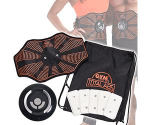 BEST DIRECT GYMFORM Ceinture Abdominale electrostimulation Total ABS, As Seen on TV, Ceinture Abdominale pour Homme & Femme, Appareil Vibrant de Musculation Electrique pour Abdos, Cuisse, Bras