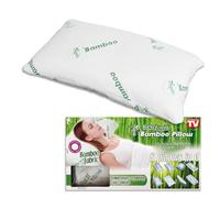 BEST DIRECT Oreiller en fibre de bambou 70 x 40 cm, oreiller en mousse à mémoire de forme, oreillers orthopédiques, support pour le cou, anti-acariens, hypoallergénique et respirant