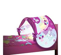 BEST DIRECT Tente Sleep Fun - VENTEO - Tente de lit Enfant - Modèle Rose Conte de fées- Accessoire Chambre pour Enfant - Lampe intégrée - Sac de Rangement