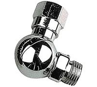 Best Divers ae0280 Rotule à 360 °, laiton, chromé, pivotant, 2 ° stade 90 °, 9/16 "M-9/16 F