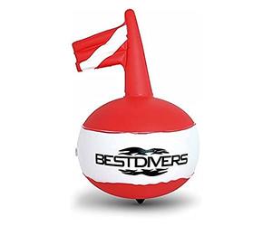 Best Divers Boa ronde avec drapeau et FILS, Bianca/Rossa, Dimensioni del prodotto