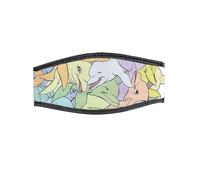 Best divers, Bracelet masque en néoprène, fermeture à déchirure, 10 dauphins