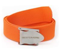 BEST DIVERS Ceinture Orange Boucle Inoxydable, Sous-Homme