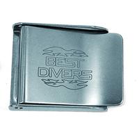 Best Divers fi0102q boucle inoxydable pour ceinture Quadra, argent