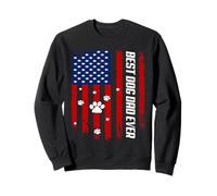 Best Dog Dad Ever American Flag Father's Day for Dog Daddy Sweatshirt