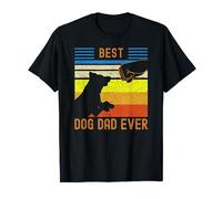 Best Dog Dad Ever Black Chocolate Lab Matching Parents T-Shirt