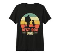Best Dog Dad Ever Cadeau Amusant pour Chien T-Shirt Haut de Gamme