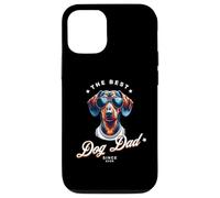 Best Dog Dad Ever Chien Papa propriétaire de Chien Teckel Cool Coque pour iPhone 12/12 Pro