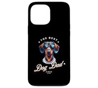 Best Dog Dad Ever Chien Papa propriétaire de Chien Teckel Cool Coque pour iPhone 13 Pro Max