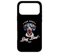 Best Dog Dad Ever Chien Papa propriétaire de Chien Teckel Cool Coque pour iPhone 17 Pro Max