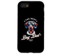 Best Dog Dad Ever Chien Papa propriétaire de Chien Teckel Cool Coque pour iPhone SE (2020) / 7/8