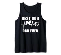 Best Dog Dad Ever Chow Chow Dog Heartbeat Paw Puppy Lover Débardeur