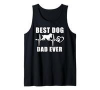 Best Dog Dad Ever Cocker Spaniel Dog Heartbeat Paw Lover Débardeur