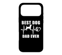 Best Dog Dad Ever Jack Russell Terrier Dog Heartbeat Paw Coque pour iPhone 17 Pro Max