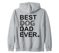 Best Dog Dad Ever Sign Dog Dad Paw Print Dog Lover Dogfather Sweat à Capuche