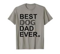 Best Dog Dad Ever Sign Dog Dad Paw Print Dog Lover Dogfather T-Shirt