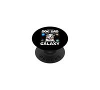 Best Dog Dad in The Galaxy Australian Shepherd Dogs Lovers PopSockets PopGrip Adhésif