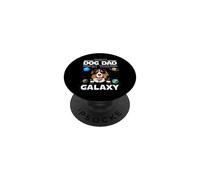 Best Dog Dad in The Galaxy Bernese Mountain Dog Puppy Lovers PopSockets PopGrip Adhésif
