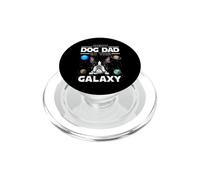 Best Dog Dad in The Galaxy Boston Terrier Puppy Dogs Lovers PopSockets PopGrip pour MagSafe