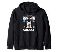 Best Dog Dad in The Galaxy Bull Terrier Puppy Dogs Lovers Sweat à Capuche