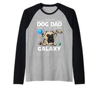 Best Dog Dad in The Galaxy Bullmastiff Puppy Dogs Lovers Manche Raglan
