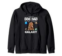Best Dog Dad in The Galaxy Cocker Spaniel Puppy Dogs Lovers Sweat à Capuche