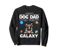 Best Dog Dad in The Galaxy German Shepherd Puppy Dogs Lovers Sweatshirt