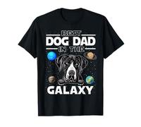 Best Dog Dad in The Galaxy Great Dane Puppy Dogs Lovers T-Shirt