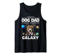 Best Dog Dad in The Galaxy Pit Bull Puppy Dogs Lovers Débardeur