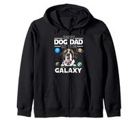 Best Dog Dad in The Galaxy St Bernard Puppy Dogs Lovers Sweat à Capuche