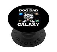 Best Dog Dad in The Galaxy West Highland White Terrier Dogs PopSockets PopGrip Adhésif