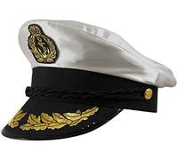 Best Dressed Mens Womens Sea Captain Sailor Navy Marine Ship Fancy Dress Costume Hat by Star55