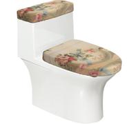Best Easter Wishes Lot de 2 housses de siège de toilette avec couvercle de réservoir, ajustement élastique pour toilettes en forme de U et allongées, décoration de salle de bain, cadeau de pendaison