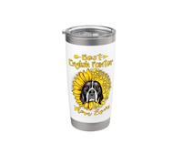 Best English Pointer Dog Mom Ever Sunflower Funny Paw Lover Gobelet isotherme en acier inoxydable double paroi