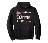 Best Eomma Ever Korean Mom Floral Fête des Mères Sweat à Capuche